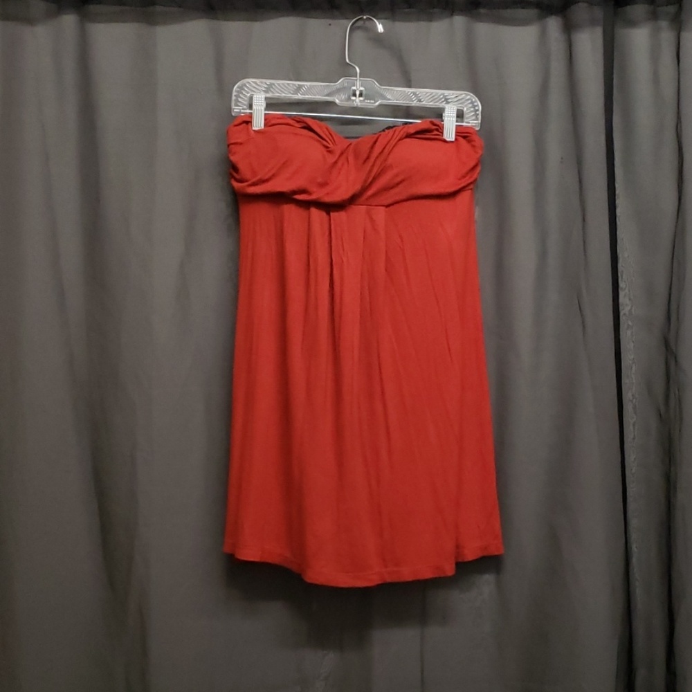 Poetry Rust Colored Strapless Top